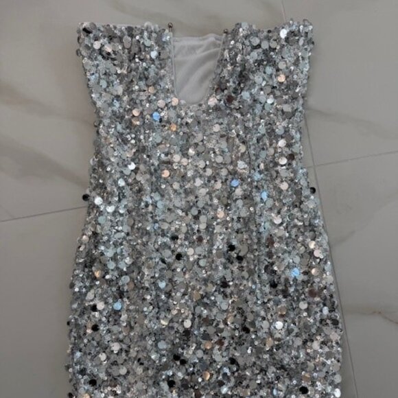 SHEIN Sequin Strapless Dress Size Small - Picture 5 of 8